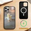 Ins Cute Bow Duck   Phone Case For iPhone17,16,15,14,13,12,11 Plus,Pro Magnetic with Magsafe Wireless Charging