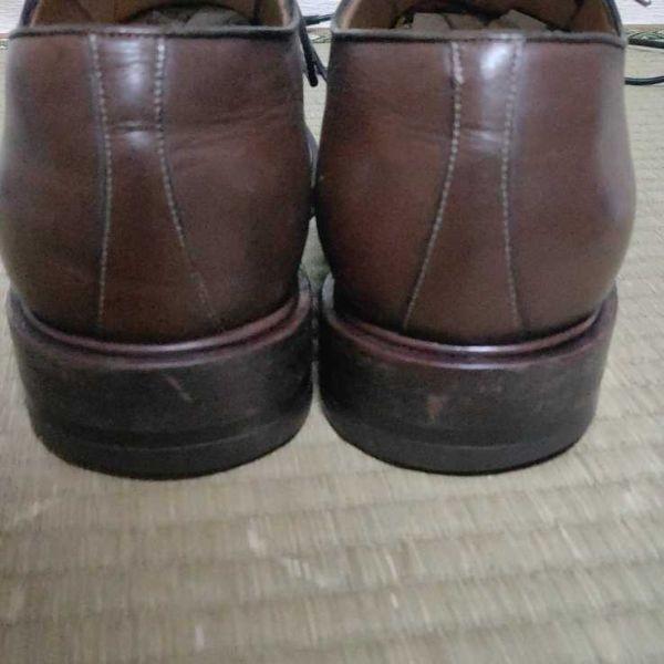 A.Testoni Black Label Leather Dress Shoes Straight Cap Toe Brown 8H / 26.5 /XRA4(USED)