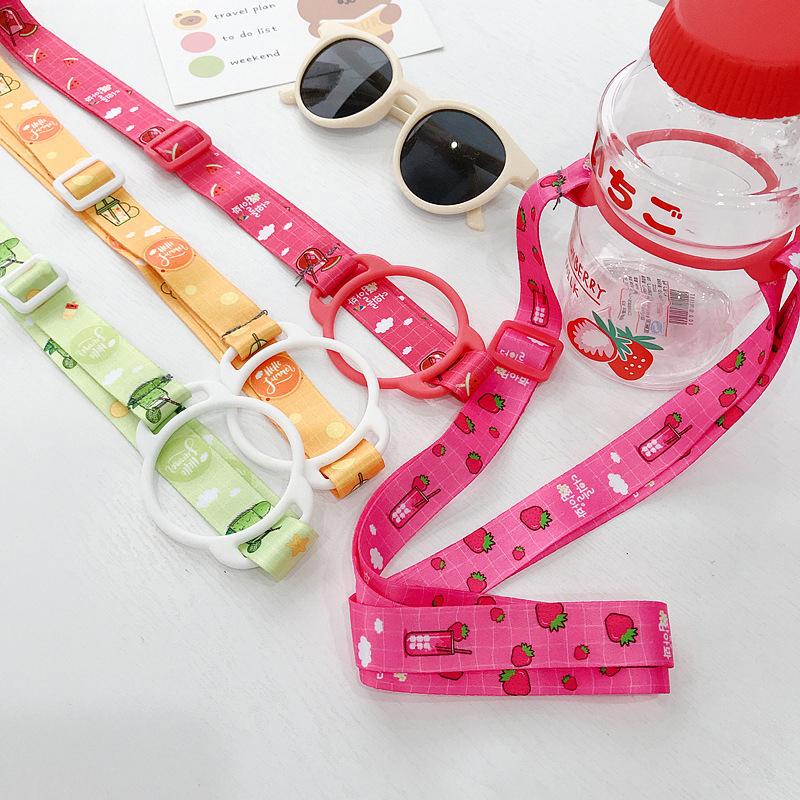 1Pc Water Bottle Shoulder Strap Kettle Straps Adjustable Portable Baby Buckle Lanyard For Outdoor Daily Walking Biking Hiking
