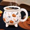 Halloween Mug Halloween Ceramic Coffee Mug Spooky Water Drinkware Trick Or Treat Decor for Kitchen Restaurant Hotel Farmhouse