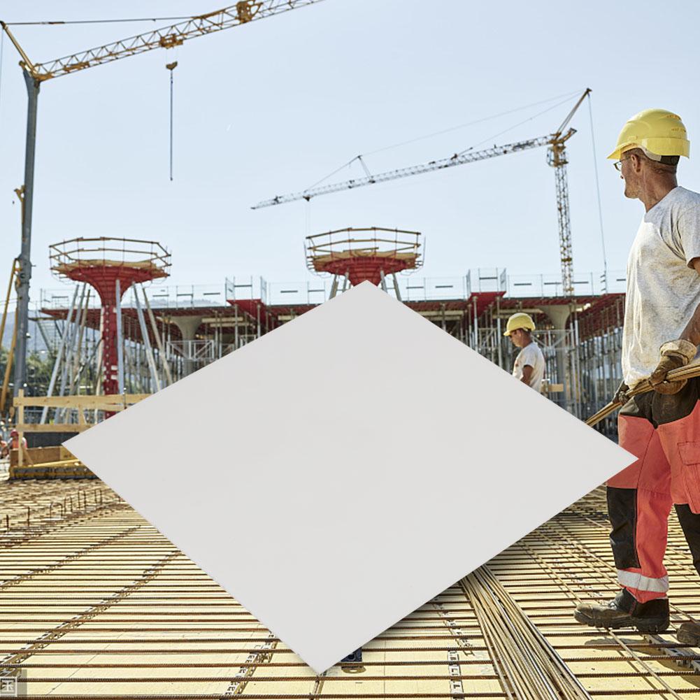 Листовая пластина из полиоксиметиленовой плиты POM 2x300x300 мм белого цвета