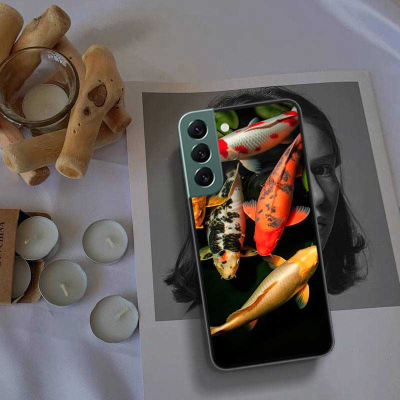 High End Ornamental Fish and Koi Carp Phone Case For Samsung Galaxy S22 S25 Ultra S21 S10 Plus S26 Edge S20 S23 S24 FE Cover