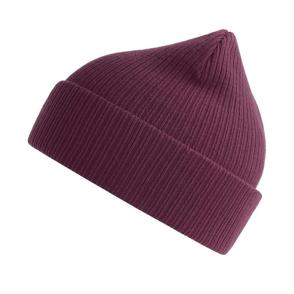 Atlantis Unisex Adult Nelson Ribbed Organic Cotton Beanie