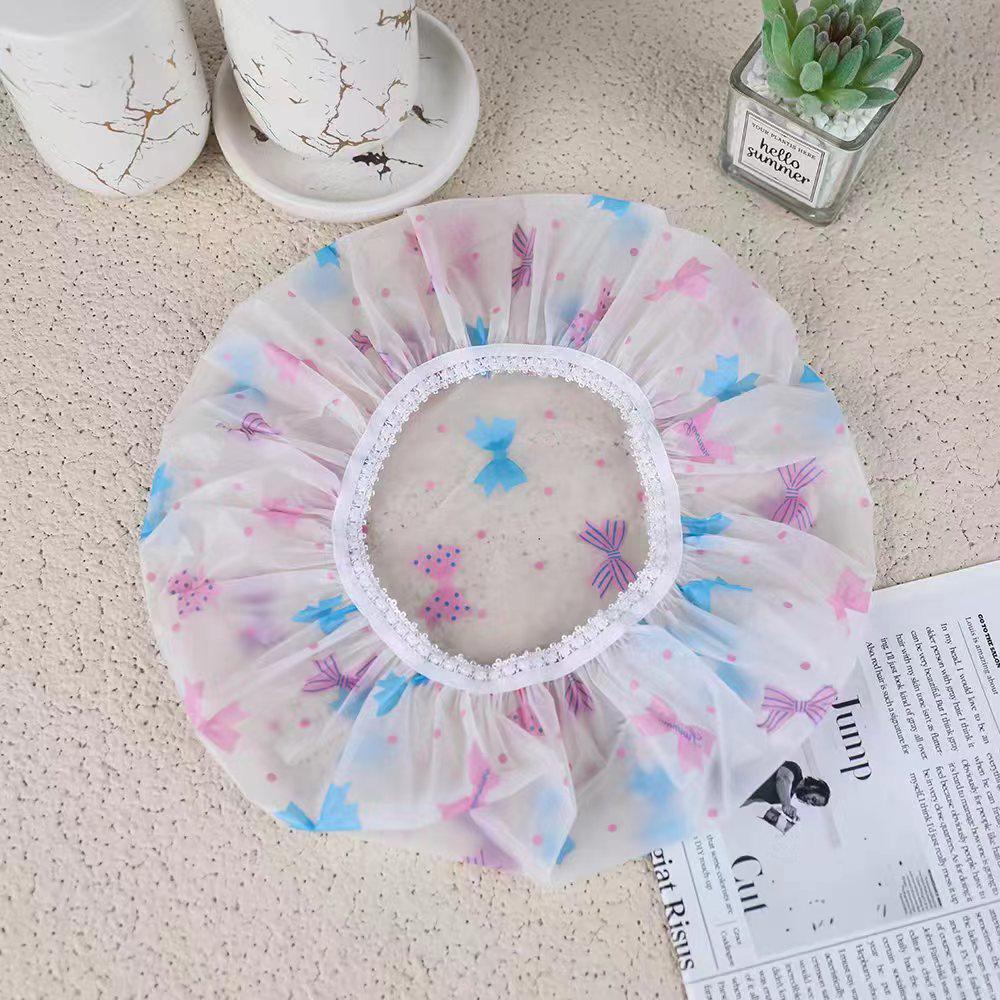 Водонепроницаемая одноразовая шапочка для душа и ванны для женщин - утолщенная, увеличенная и противодымная конструкция