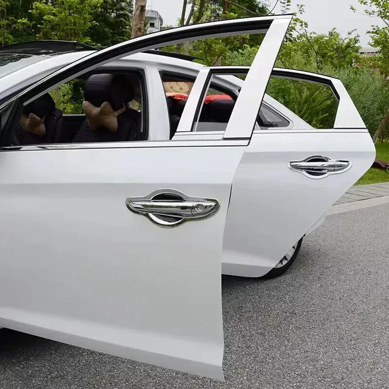 For Hyundai Sonata 2015 2016 2017 2018  Car Sticker Chrome Silver Exterior Door Handle Moulding Cover Trim Decor Accessories