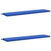 2 piece bench cushion set SOEST 2 pcs 100percent  polyester royal blue