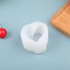 1Pc 3D Heart-Shaped Candle Silicone Mold Diy Handmade Candle Decoration Mold