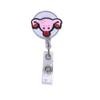 Medical Treatment Retractable Keychain Badge Reel Clip ID Card Badge Holder Doctor Nurse Clip