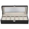 1Pc High Grade 6 Slots PU Leather Box Case For Watch Jewellery Display Storage Organizer Hot