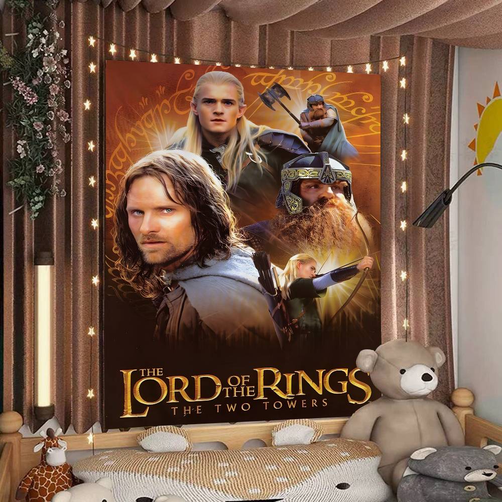 Classic Movie TThe LLords Of The RRings Cartoon Tapestry Bohemian Wall Tapestries Mandala Home Decor