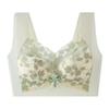 Женский бесшовный дышащий бюстгальтер пуш-ап, нижнее белье без косточек, беспроводное женское цельное белье, кружевной принт, бюстгальтеры без косточек