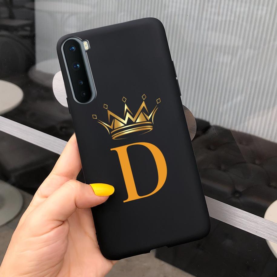 For Oneplus Nord Case AC2001 AC2003 Phone Cover Fashion Crown Letters Slim Matte Capa Soft Funda For One Plus Nord 1+Nord Bumper