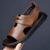 Модные пляжные мужские сандалии Ретро и удобный дышащий стиль Уличная повседневная обувь для отдыха Молодежная