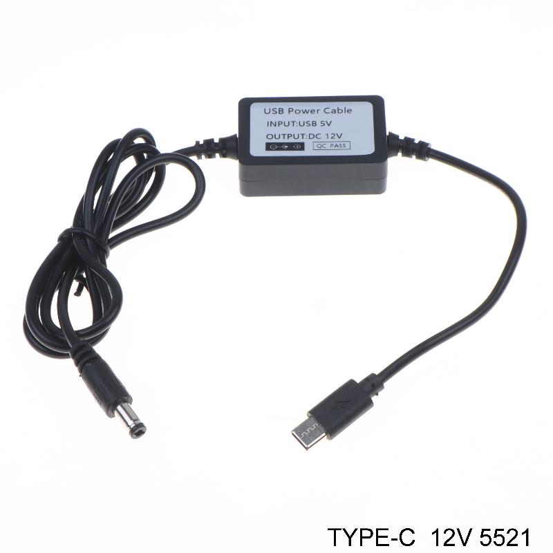 DC-DC 5В на 9В 12В 1А Повышающий USB Кабель-адаптер Преобразователь питания 5.5x2.1 мм для разъема питания