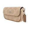 Coach Женская сумка через плечо Hailey Brook Flap 20 с логотипом-застежкой, цвет бежевый CAN70-SVPWH