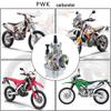 Electroplated White PWK Carburetor for Motorcycle ATV/UTV, Sizes 24-34mm, Racing Modified.