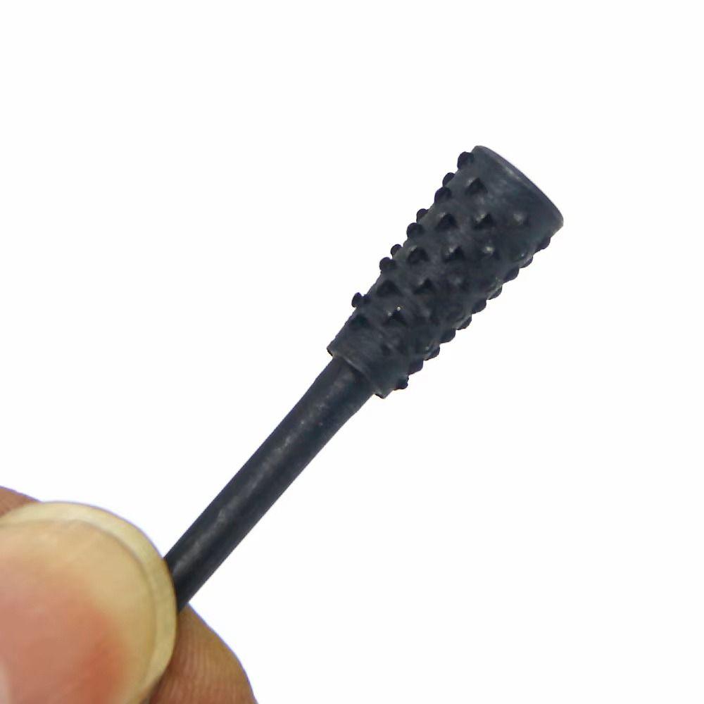 5/10Pcs Black Grey Rotary Burr Set 6mm Shank Grinding Head Drill Bits for Woodworking Root Carving