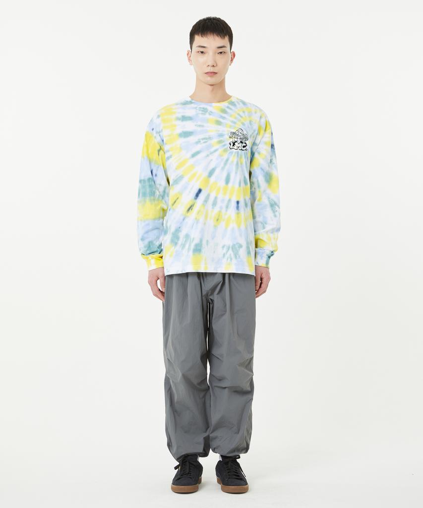 LMC Tie Dye Mushroom Long Slv Tee Yellow
