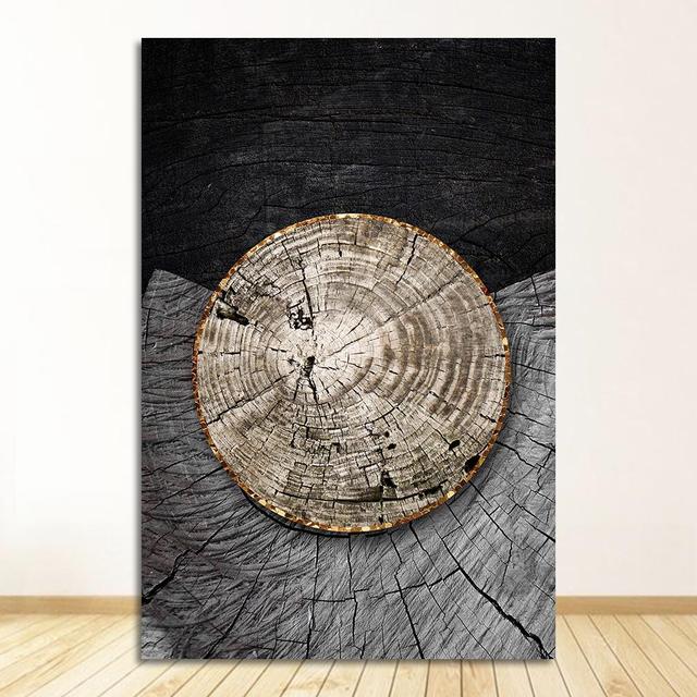 Бело-белая картина под дерево, Gloden, настенная живопись, печать плакатов, фотографии для гостиной, домашний декор, скандинавское украшение, абстрактный черный