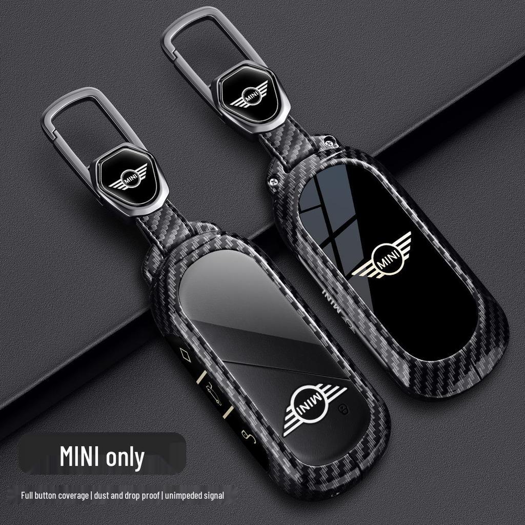Чехол для ключей BMW Mini для Countryman и Cooper (Модели F54, F55, F56, F60) - Металлический корпус из углеродного волокна