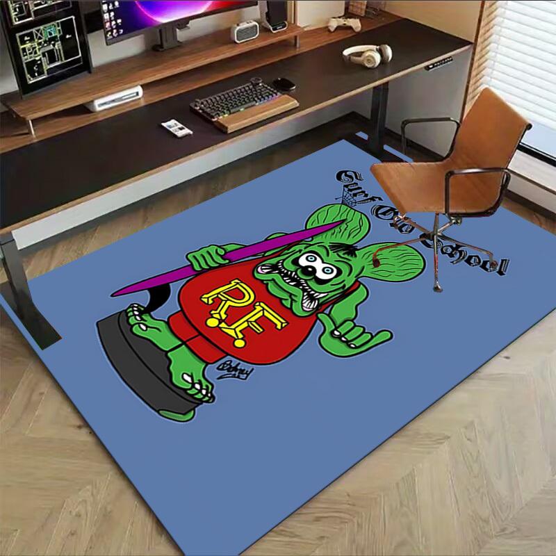 1pc surf old school Carpet, Office Rug Outdoor Mat Home Decor Area Carpet Festival
