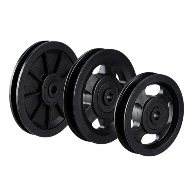 Wearproof Pulley Bearing Pulley Round Fitness Pulley Wheel Replacement Gym Cable Pulley Wheel Nylon Bearing Pulley Wheel