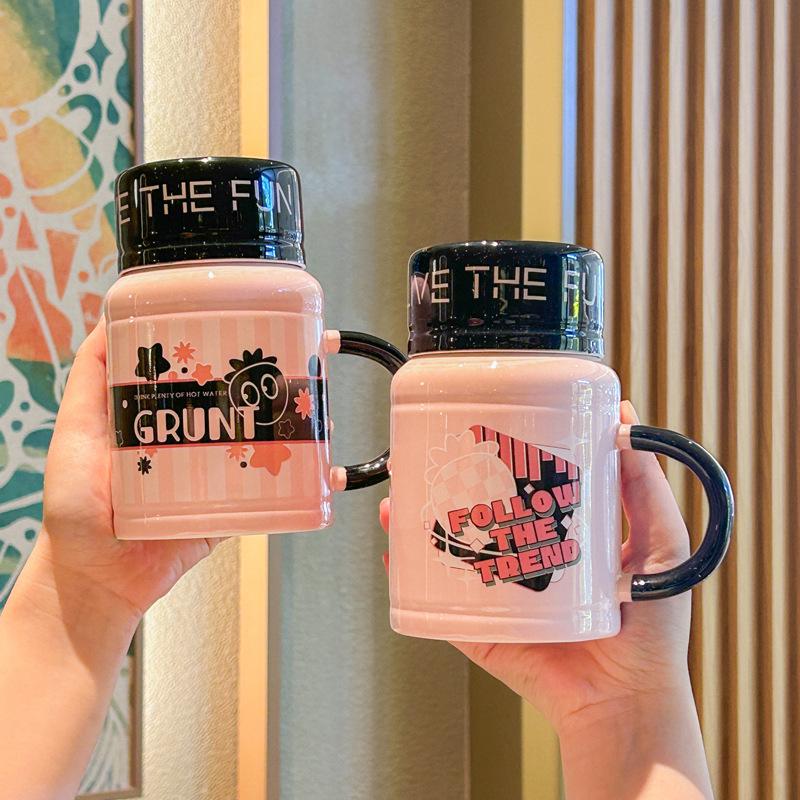 A High Value Cartoon Kettle for A Girl's Best Friend's Birthday Gift Practical Ceramic Mug Souvenir Gift Box