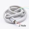 Dental 2 Holes Handpiece Hose Tube with Connector High Speed Handpiece Tube