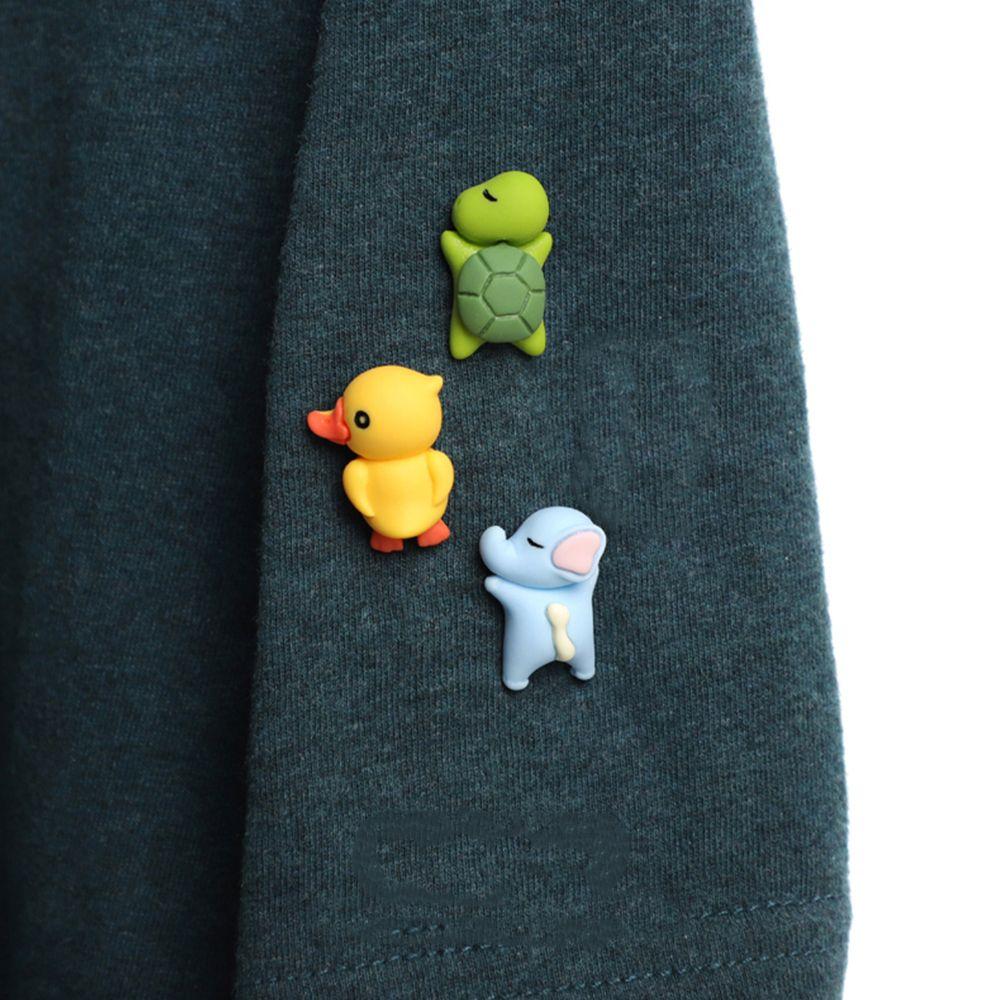 Bunny Turtle Resin Elephant Women Brooch Clothes Accessories Korean Style Badge 3D Animal Brooch