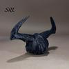 3D Printed Skull Decoration Giant Figurine, Gothic Flame Decor Statue, Halloween Party Sculpture for Home