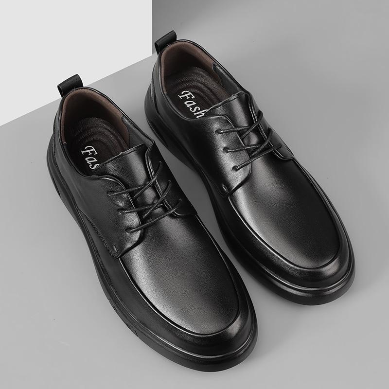 High Quality Men Genuine Leather Shoes Versatile Men's Casual Shoes Fashion Brand Man Oxford Shoes Lace Up Formal Dress Footwear