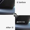 FIQ4  Hot 2025 10pcs 3D Aluminum Badge Emblem Sticker car audio decorate For Mercedes Benz AMG W204 W205 W206 W211 W212 W213 W203 W210