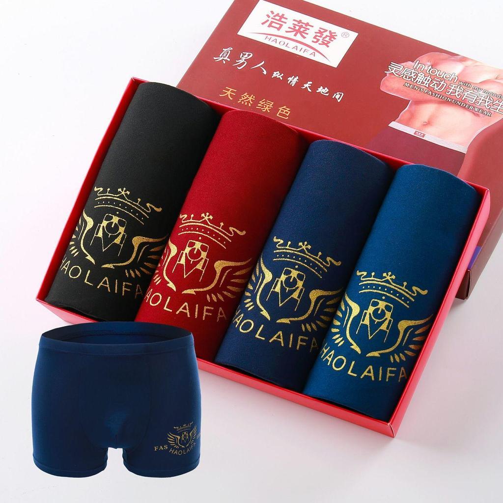 Comfortable Men's Mid-Rise Boxer Briefs: Breathable, Flat-Leg Underpants