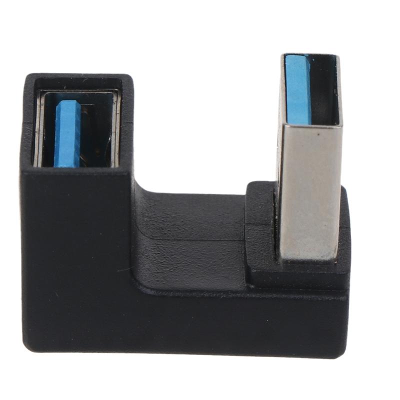 Угловой USB 3.0 адаптер A Male на Female, 5 Гбит/с, 180 градусов, удлинитель. Работает для питания LTE-адаптера от Powerbank.