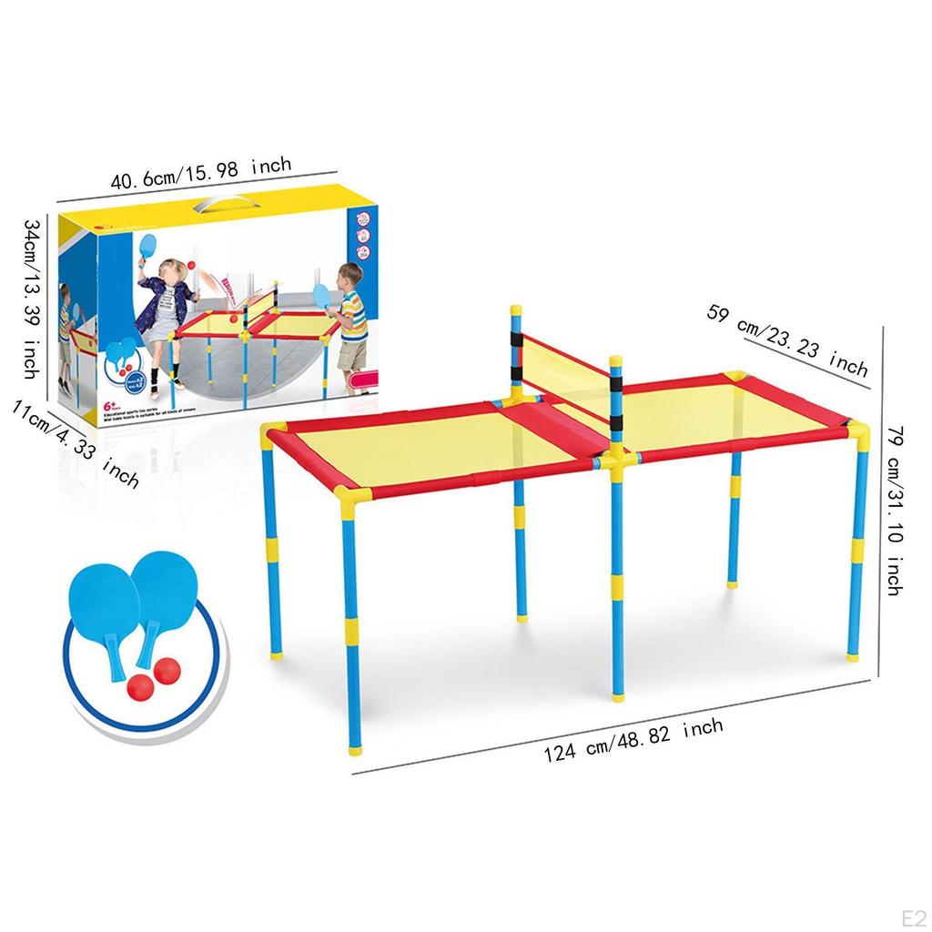 Kids Sport Toy Table Tennis Game Set Easy Assembly Hand Eye Coordination Interactive Ping Pong