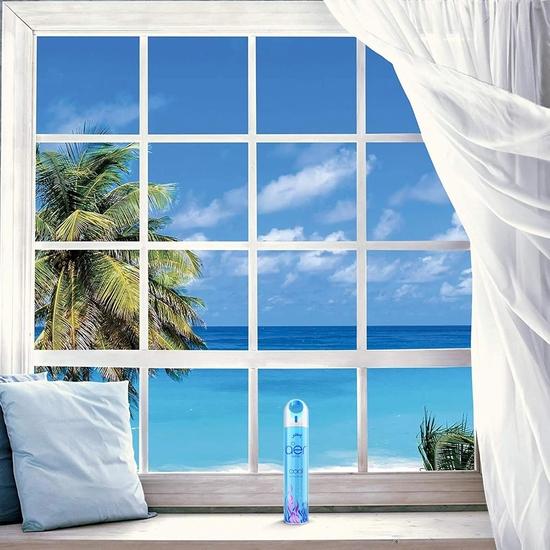 Godrej Aer Spray | Room Freshener for Home & Office - Cool Surf Blue (220 Ml) | Long-Lasting Fragrance (Pack of 2)