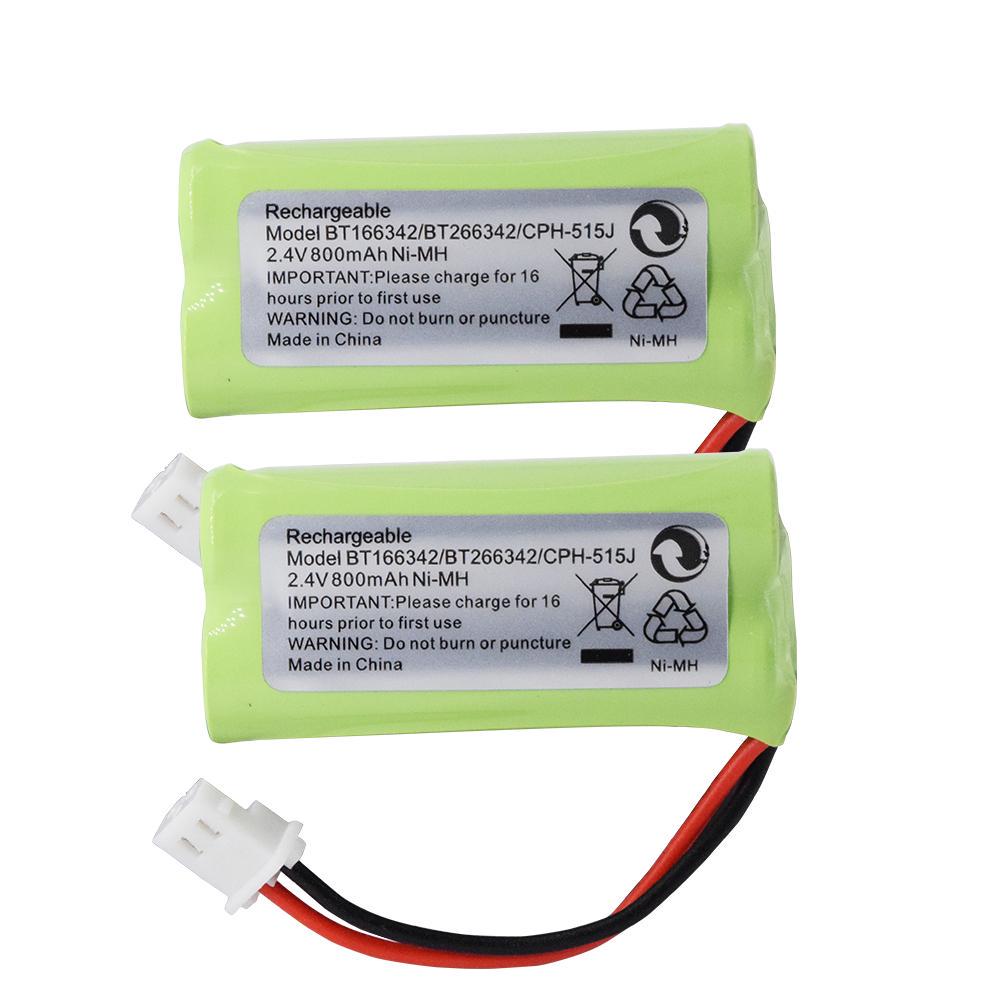 PALO BT-166342 2.4V 800mAh Rechargeable Battery Pack Ni-MH Batteries for Cordless Phone BT-166342