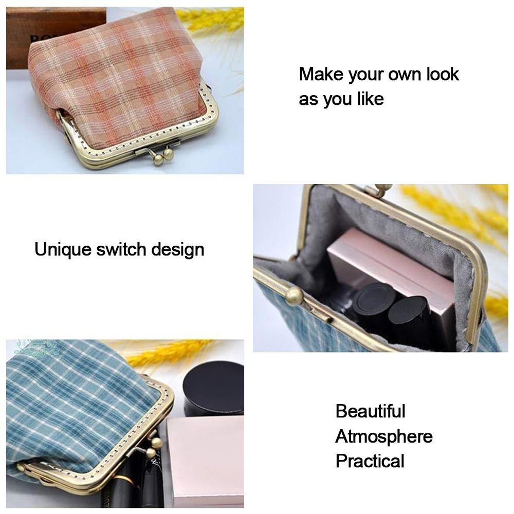 Bag Hardware Purse Frame Kiss Clasp Vintage Purse Frame Mini Bag Kiss Clasp Lock DIY Craft