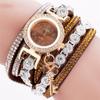 Горячая Распродажа Персонализированные Браслет Часы Круглые Наручные Часы Модные Новые Dtyle Алмазная Инкрустация Ключ Подвеска Часы Женские