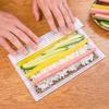 Plastic Sushi Curtain DIY Silicone Sushi Roller Mats Home Washable Reusable Sushi Roll Mold Mat Food Rolling Rice Cake Roll Pad