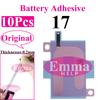 EmmaHelp 10 шт. Наклейка на аккумулятор для iPhone 17 Pro Max 17Air 16 16E 12 13 14 Plus 15 Клейкая лента для аккумулятора Запасные части