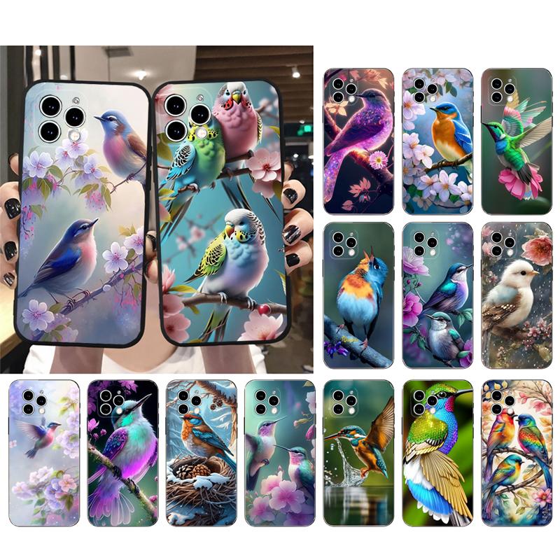 Cute Bird Phone Case For Iphone 15 14 Pro Max 13 12 11 Pro Max XSMax XR 12 13 Mini 14 Plus