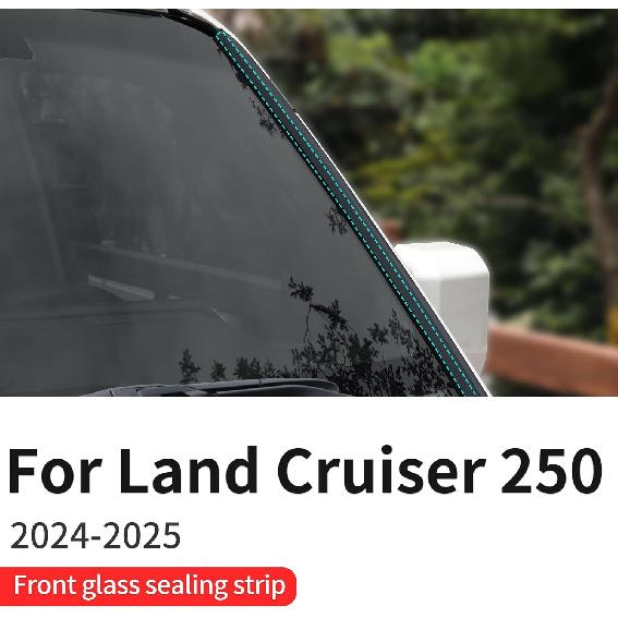 Силиконовая полоска на лобовое стекло Подходит для 2024 2025 Toyota Land Cruiser 250 1958 Prado LC250 Водонепроницаемая уплотнительная полоска для окна Внешний тюнинг