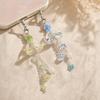 Transparent Phone Charm Star Flower Bead Phone Charm Pendant Mobile Phone Chain  Bag Accessories