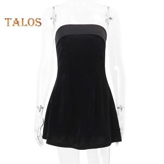 Женское вечернее платье с открытыми плечами, бандо, без спинки, без рукавов, облегающее мини-платье А-силуэта, короткое платье для выпускного вечера, банкета