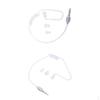 3.5mm Mono Headset Earphone Air Tube Mic Earpiece Lightweight 2Pcs