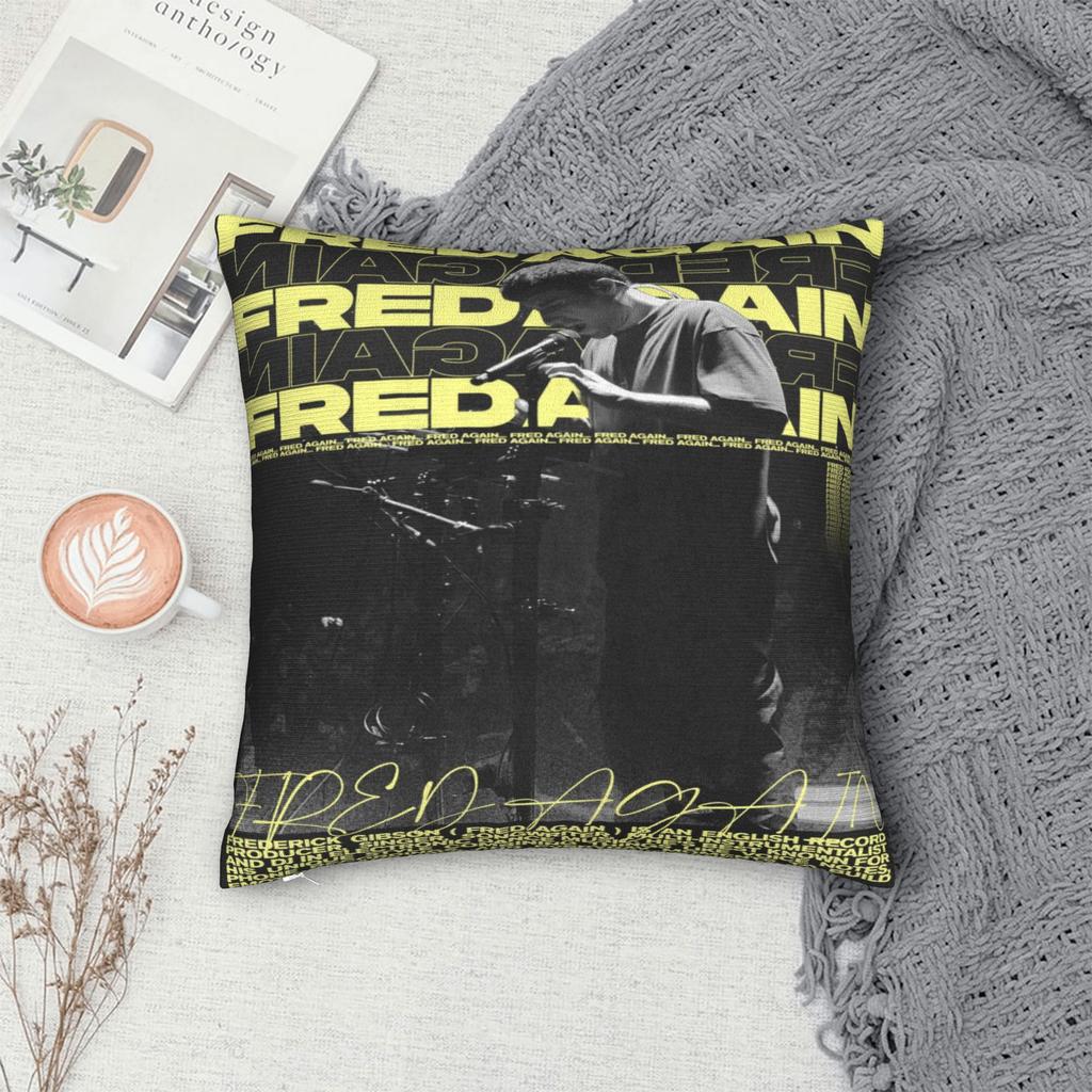 Мягкие и милые домашние декоративные наволочки для фанатов Fred Again Подушки Чехлы для подушек На молнии Разные размеры