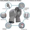 1pair HPPE Anti-Cut Gloves Level 5 Safety Glass Cutting Gloves Multi-Purpose Cutting Gloves  Kitchen