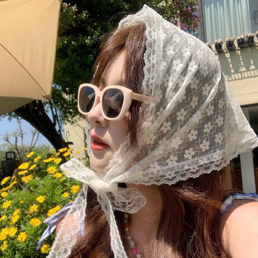 Summer Lace Scarf for Photo Shoots Feminine Accessory