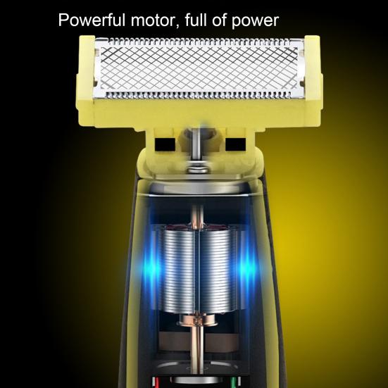 Мужская электробритва с 4 направляющими, расчески, щетка, водонепроницаемая перезаряжаемая мини-бритва для путешествий, портативный триммер для волос, инструмент для удаления бороды, подарок отцу и парню